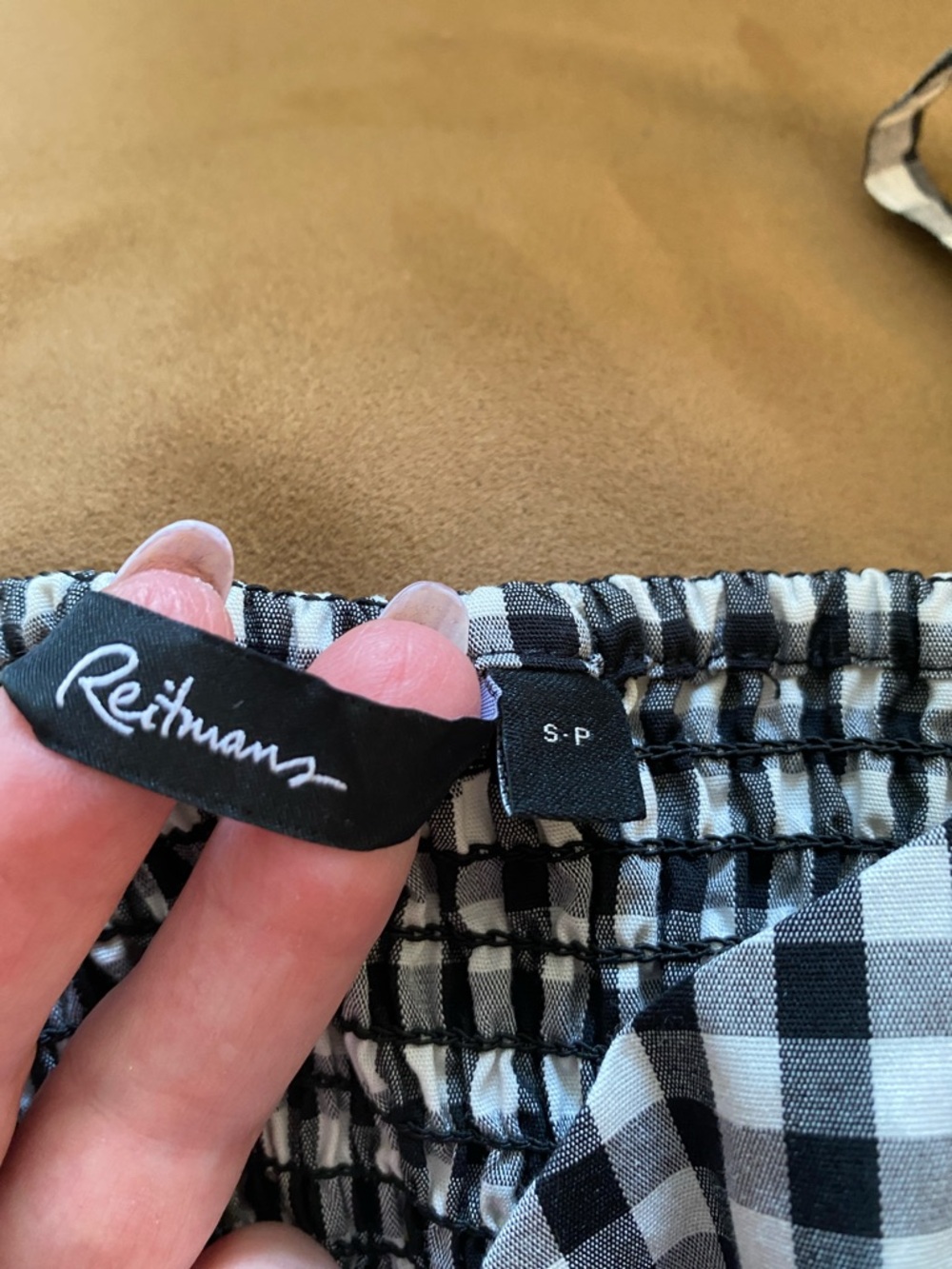 Reitmans Black and White Gingham Button-Front Sundress - Picture 7 of 12